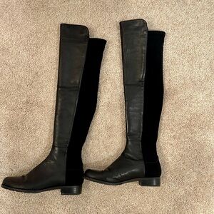 Stuart Weitzman 50/50 Boot Black 8.5